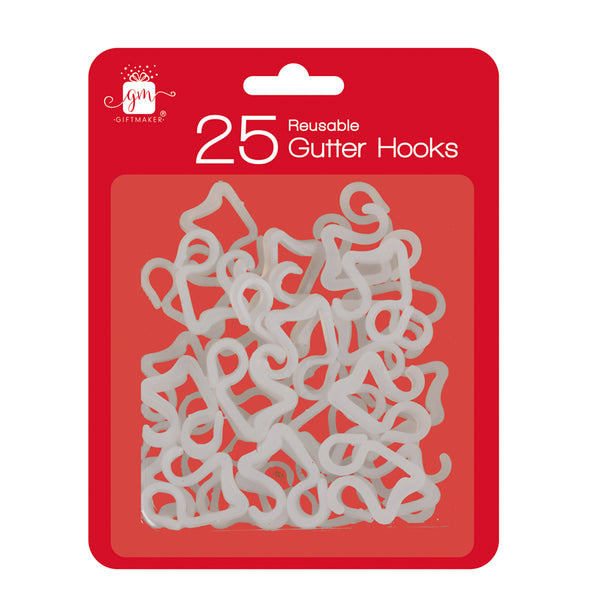 PLASTIC GUTTER HOOKS 25 PACK jfmdistributors