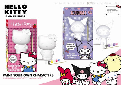 HELLO KITTY PAINT YOUR OWN 2 ASST. FIGURE