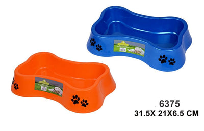 BONE SHAPE DOUBLE PET BOWL