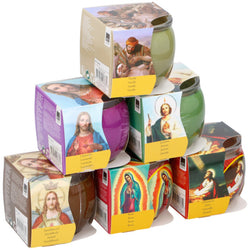 SCENTED 6 ASST. RELIGIOUS CANDLES
