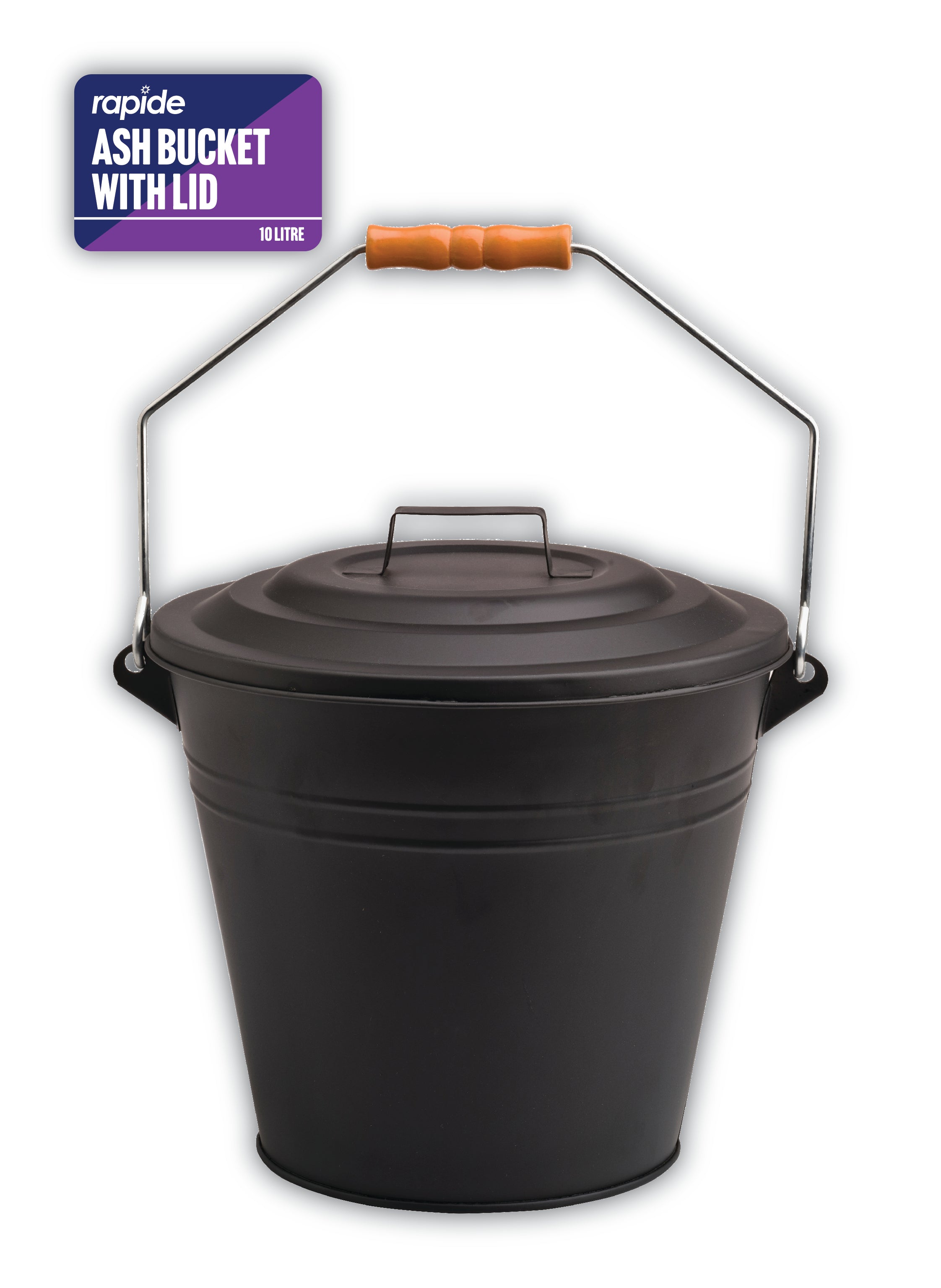 METAL ASH BUCKET WITH LID jfmdistributors