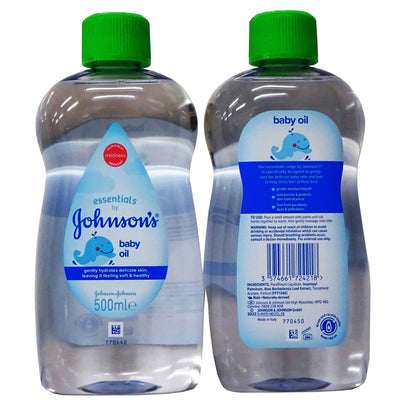 ESSENTIALS 500ML JOHNSONS BABY OIL