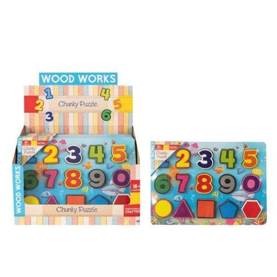 NUMBERS CHUNKY WOODEN PUZZLE
