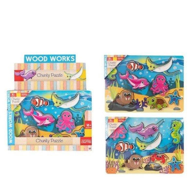 UNDERWATER CHUNKY WOODEN PUZZLE
