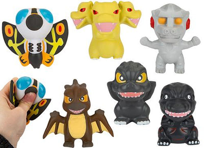 6 ASST. PU SQUISHY GODZILLA