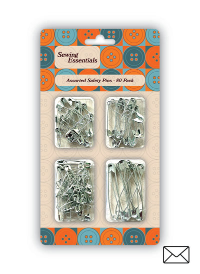 PACK OF 80 SILVER/GOLD SAFETY PINS&nbsp;
