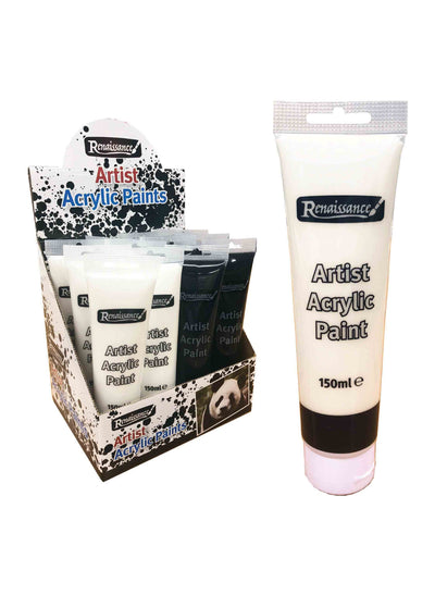 BLACK/WHITE 150ML TUBE OF ACRYLIC PAINT&nbsp;