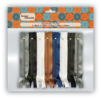 8 PACK ASST. SEWING ZIP SET
