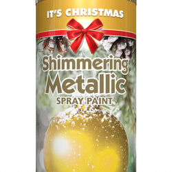 XMAS 200ML GOLD METALLIC SPRAY