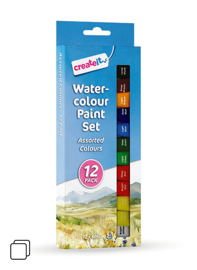 12 PACK WATER COLOUR PAINT SET
