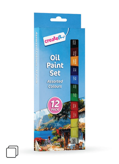 12 PACK OIL PAINTS SET