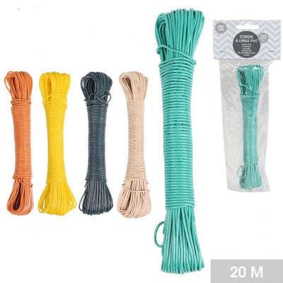 ASST. COLOURS 20MTR CLOTHES LINE