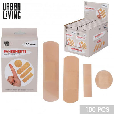 100 PACK WATERPROOF PLASTERS