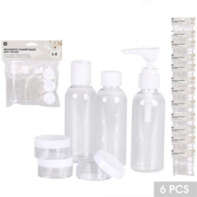 COSMETIC TRAVEL BOTTLE AND CONTAINER SET