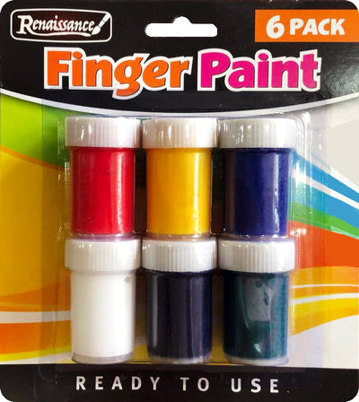 PACK OF 6 FINGER PAINTS