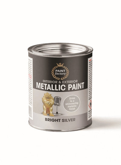 METALLIC SILVER PAINT 300ML TIN