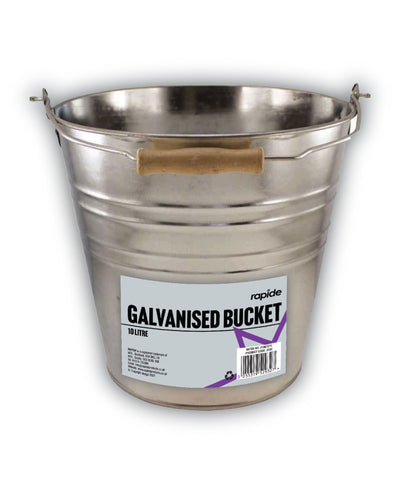 GALVANIZED 10LTR BUILDERS BUCKET