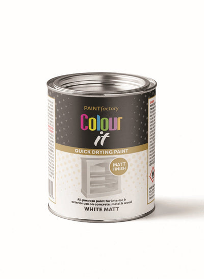 WHITE MATT PAINT 300ML TIN