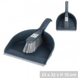 BLUE DUSTPAN AND BRUSH SET