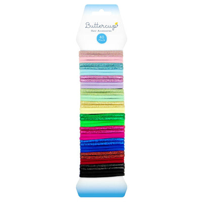 PACK OF 40 ASST. HAIR TIES