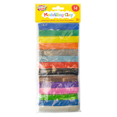 PACK OF 14 MODELLING CLAY