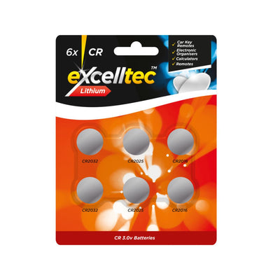 PACK OF 6 LITHIUM BATTERIES