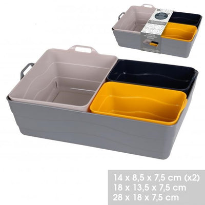 ASST. FLEXIBLE STORAGE BASKET SET