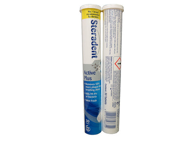 STERADENT PLUS 30 PACK BLUE TABS