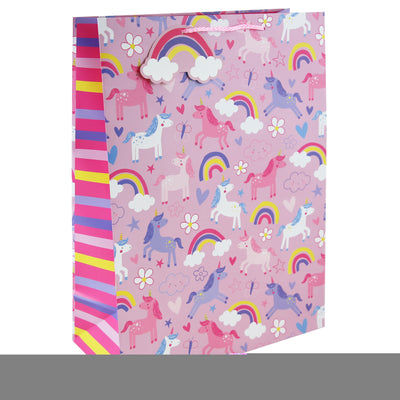 UNICORN AND RAINBOW DESIGN EXTRA LARGE GIFT BAG