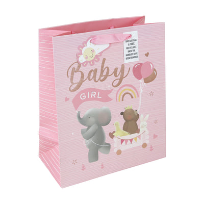 LARGE BABY GIRL GIFT BAG