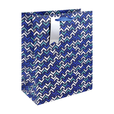 LARGE MODERN CHEVRON GIFT BAG