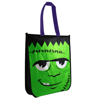 HALLOWEEN 3 ASST. METALLIC FINISH TRICK OR TREAT BAG