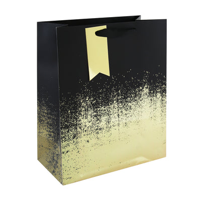 BLACK GOLD DISTRESSED LARGE GIFT BAG