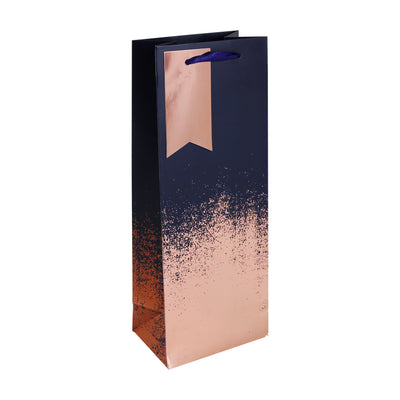 NAVY COPPER DISTRESSED BOTTLE BAG