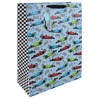 RACE CAR DESIGN EXTRA LARGE GIFT BAG