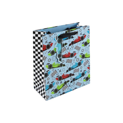 RACE CAR DESIGN MEDIUM GIFT BAG