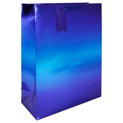 BLUE METALLIC EXTRA LARGE GIFT BAG