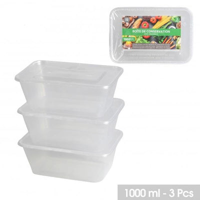 3 PACK 1000ML FOOD CONTAINERS