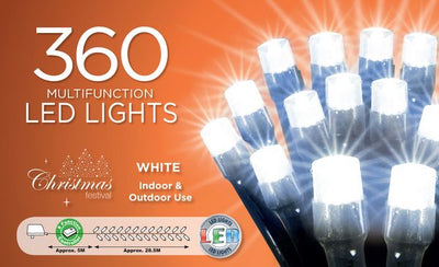 WHITE 360 BULB LED CHASER LIGHTS