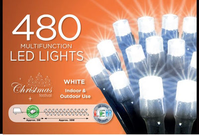 WHITE 480 BULB LED CHASER LIGHTS