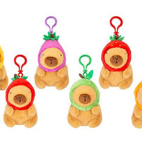 ASST PLUSH 12CM CLIP ON CAPYBARA