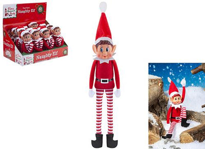 LONG LEG 12"NAUGHTY SANTA ELF