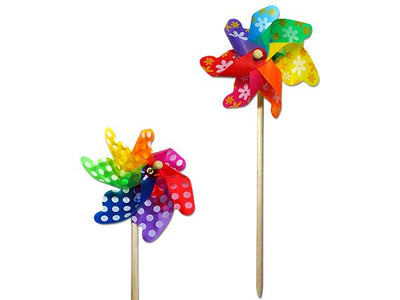 43CM 2 ASST. GARDEN WINDMILL