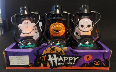 SPOOKY 18CM LANTERN WITH LIGHT