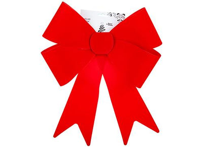 RED 37CM X 49CM VELVET BOW