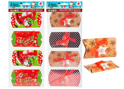 PACK OF 4 ASST. SMALL PILLOW GIFT BOXES