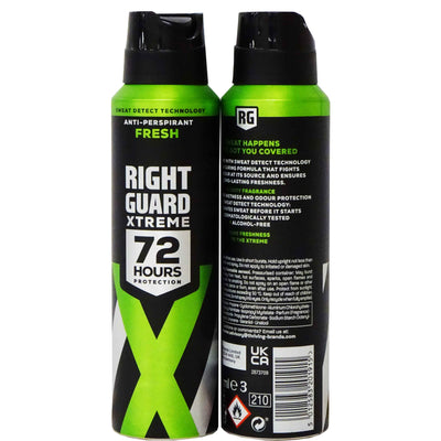 RIGHT GUARD 150ML EXTREME FRESH SPRAY