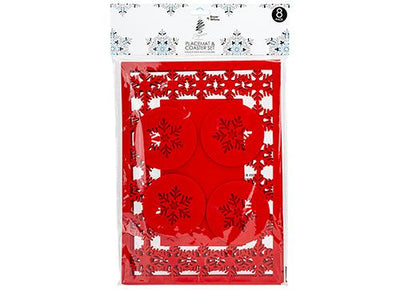 PACK OF 8 XMAS PLACE MAT SET