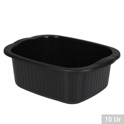 RECTANGULAR 10LTR PLASTIC BASIN