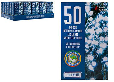 COLD WHITE 50 PACK B/OP LED LIGHTS